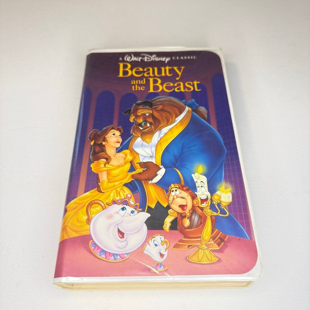 Disney Beauty and the Beast VHS 1992 Black Diamond Classics Clamshell Vintage